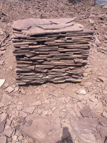 Плитняк лемезит бордовый для цоколя 1,5-2 см купить в Краснодаре