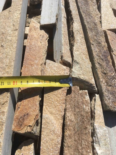 Горбушка златолит золотистый для облицовки купить в Краснодаре