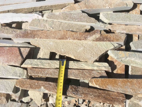 Горбушка златолит золотистый для облицовки купить в Краснодаре