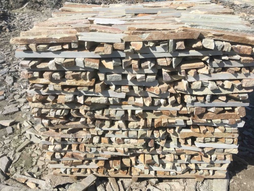 Горбушка златолит золотистый для облицовки купить в Краснодаре