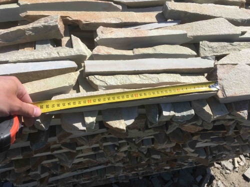 Горбушка златолит золотистый для облицовки купить в Краснодаре