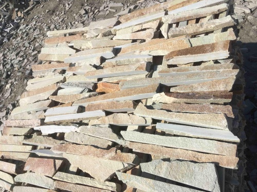 Горбушка златолит золотистый для облицовки купить в Краснодаре