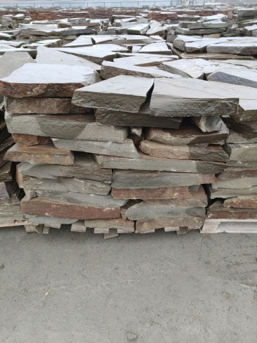 Плитняк песчаник серо-зелёный для мощения 60-65 мм купить в Краснодаре